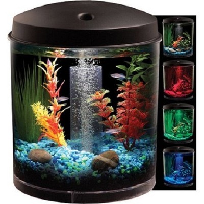 Hawkeye 2 Gallon 360 Starter Aquarium Kit With Led Lighting...