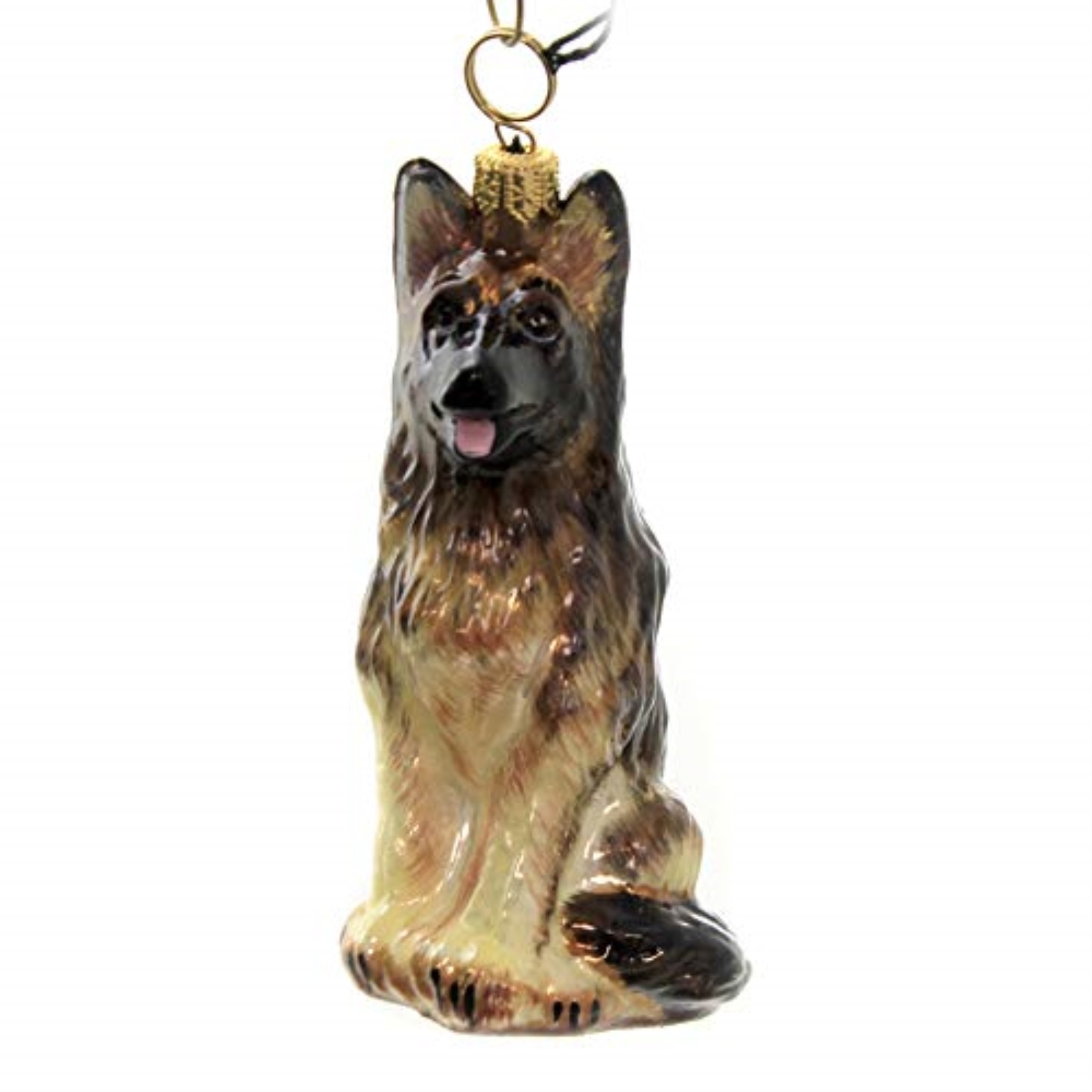 Polish Glass German Shepherd Christmas Ornament Holiday Deco...
