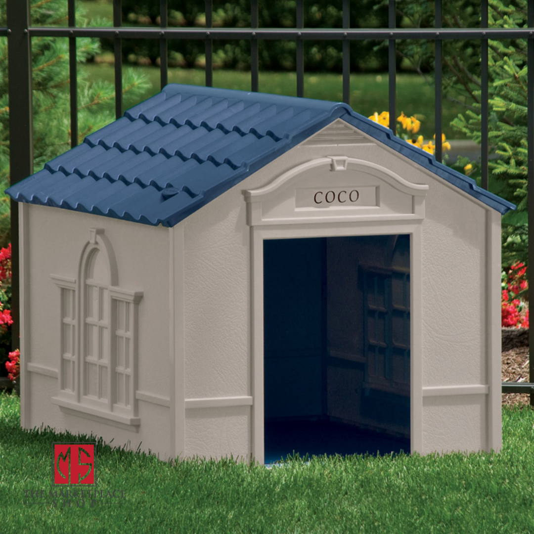 Xxl Dog Kennel For X-Large 100 Lbs Outdoor Pet Cabin House B...