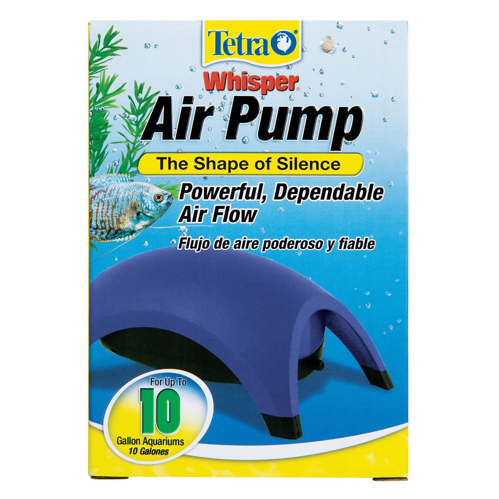 Tétra Tetra Whisper Air Pump - 10 Gallon Quiet Fish Tank Aer...
