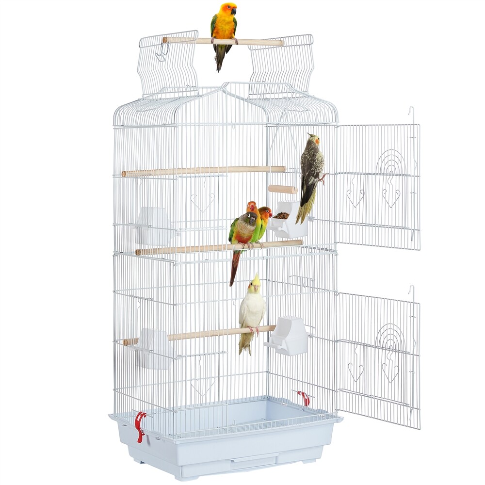 Open Top Cockatiel Parrot Cage - 41"