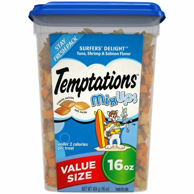 Temptations Surfer's Delight Flavor Cat Treats - 16 oz Tub