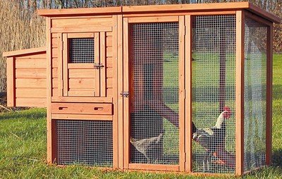 Large Chicken Coop Rabbit Small Animal Cage Weather Proof W/...