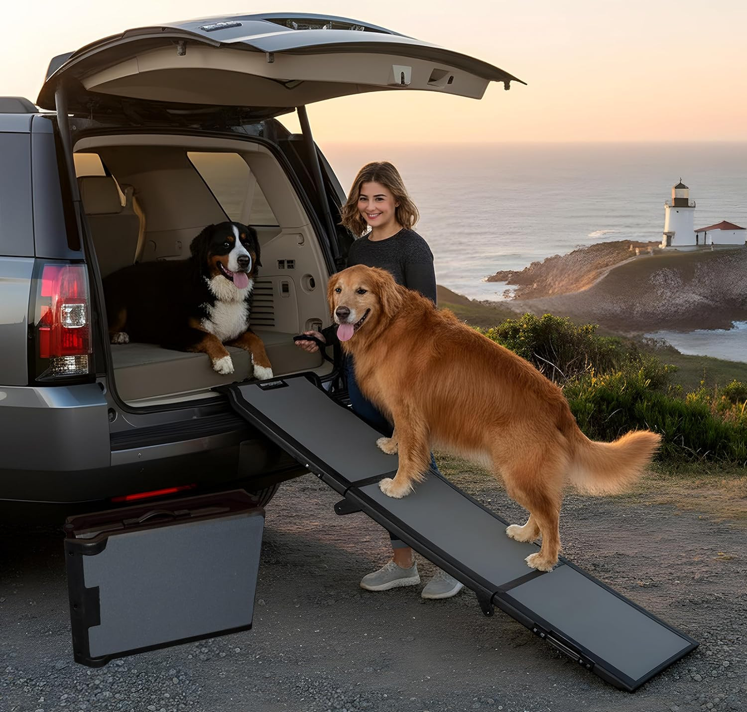 Titanium Wide Pet Ramp, 71 Inch Long