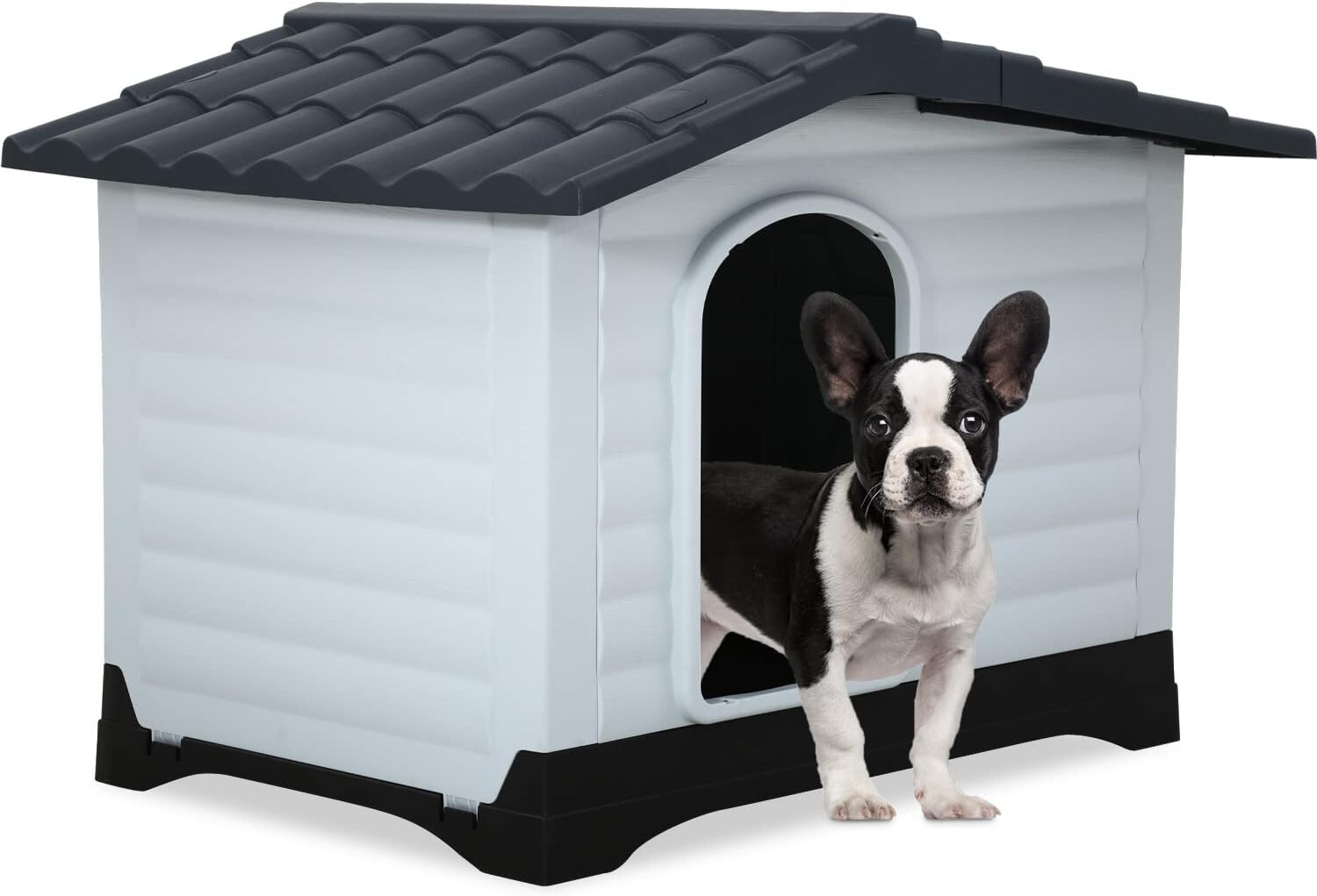 Big Dog House - Indoor/Outdoor Plastic Dog Shelter - Small t...