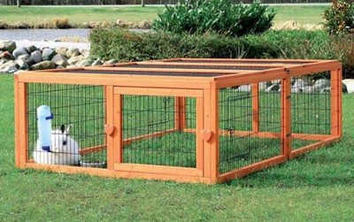 Large Cage Pet Small Animal Run Pen Outdoor Indoor Bunny Hom...