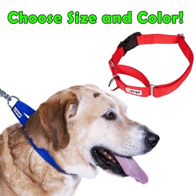 Gogo Nylon Martingale Dog Collar - No Slip Training Choke -...