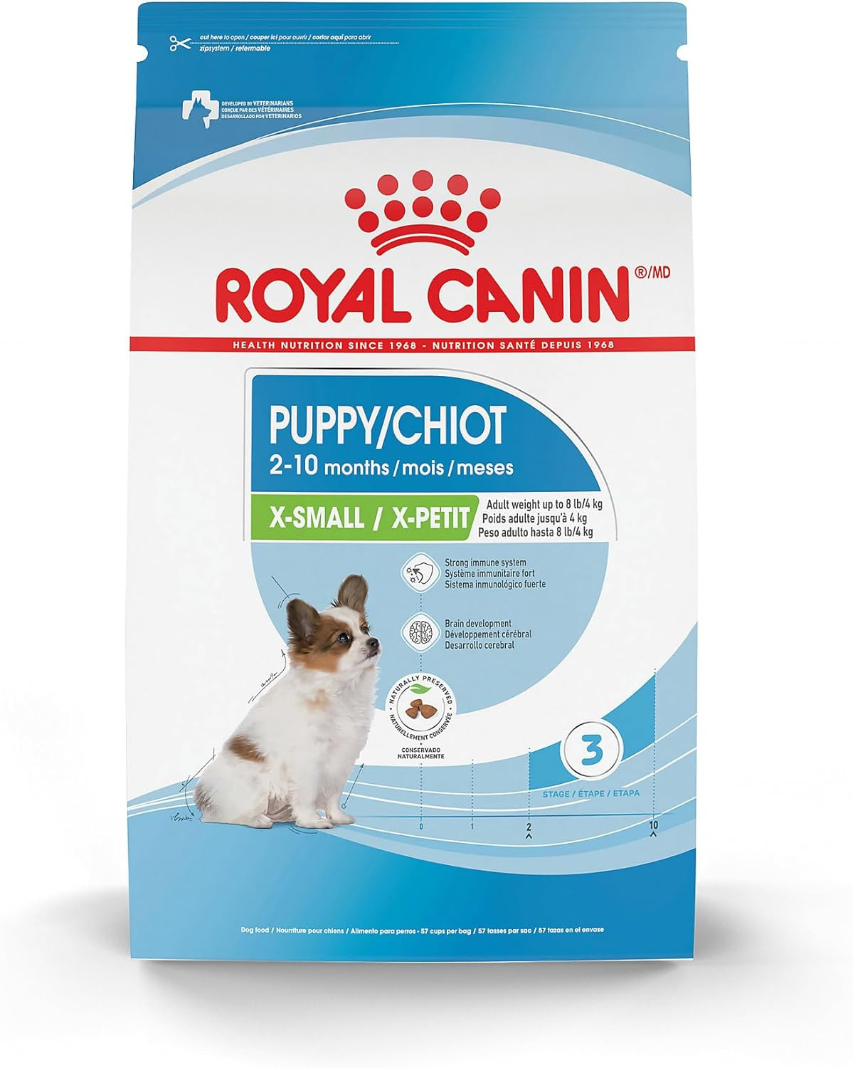 Royal Canin X-Small Puppy Dry Dog Food - 3 Pound Bag