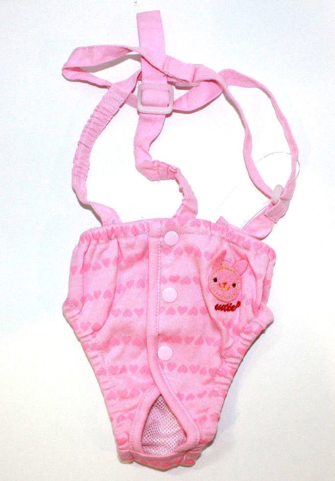 DIAPER Sanitary Strips for XXS Female Dogs - Stay-On Suspend...