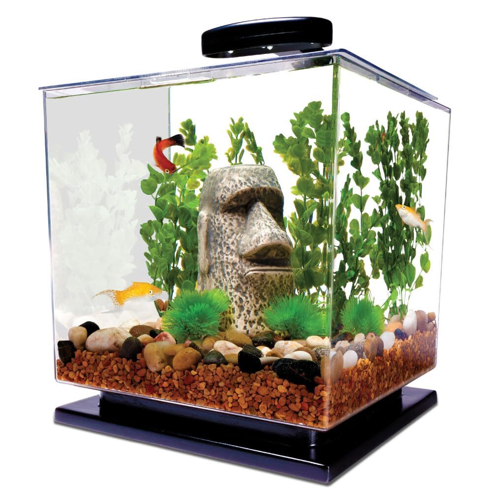 Tetra 3 Gallon Fish Tank Starter Kit with LED Light Base