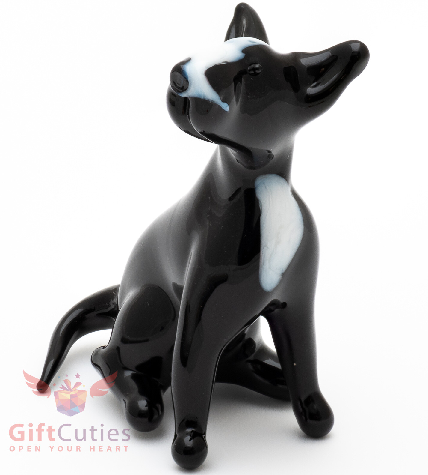 Artistic Bull Terrier Glass Figurine