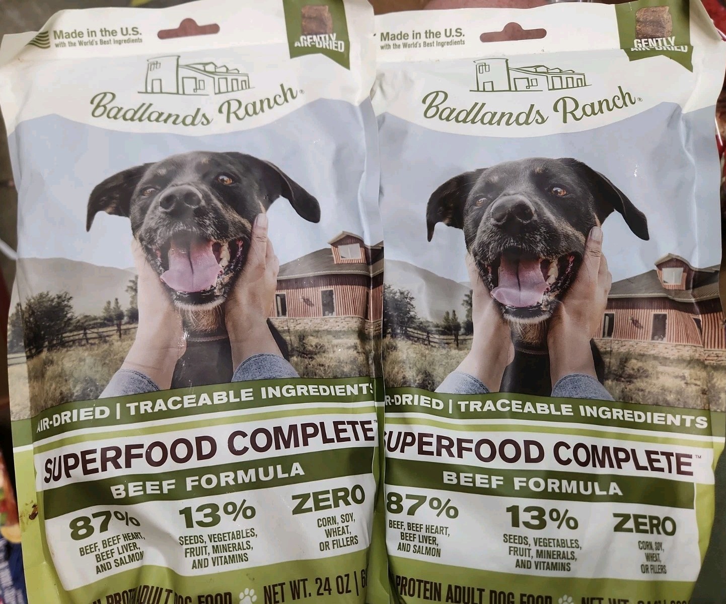 Superfood Beef Dog Food - 2 Pack, 24 oz