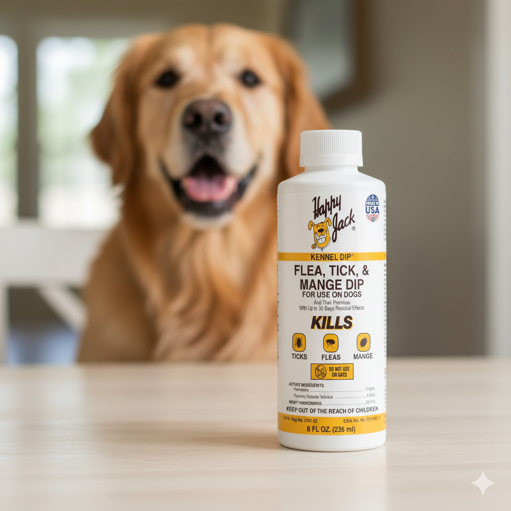 Happy Jack Kennel Dip II Fleas, Ticks, Lice, Mange Treatment...