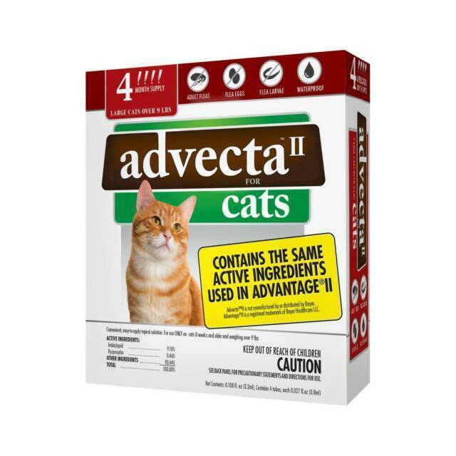 Advecta Plus Flea & Tick Treatment for Large Cats Over 9 lbs...