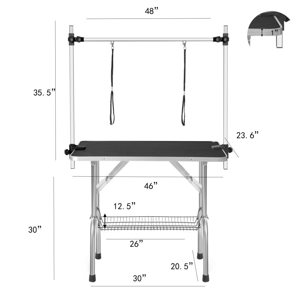 Heavy Duty Professional Dog Grooming Table - Large Adjustabl...