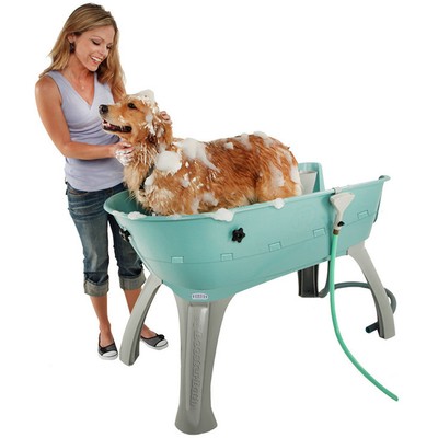 Ex Lg Elevated Pet Tub Bath Groom Station Wash Dog Indoor Ou...