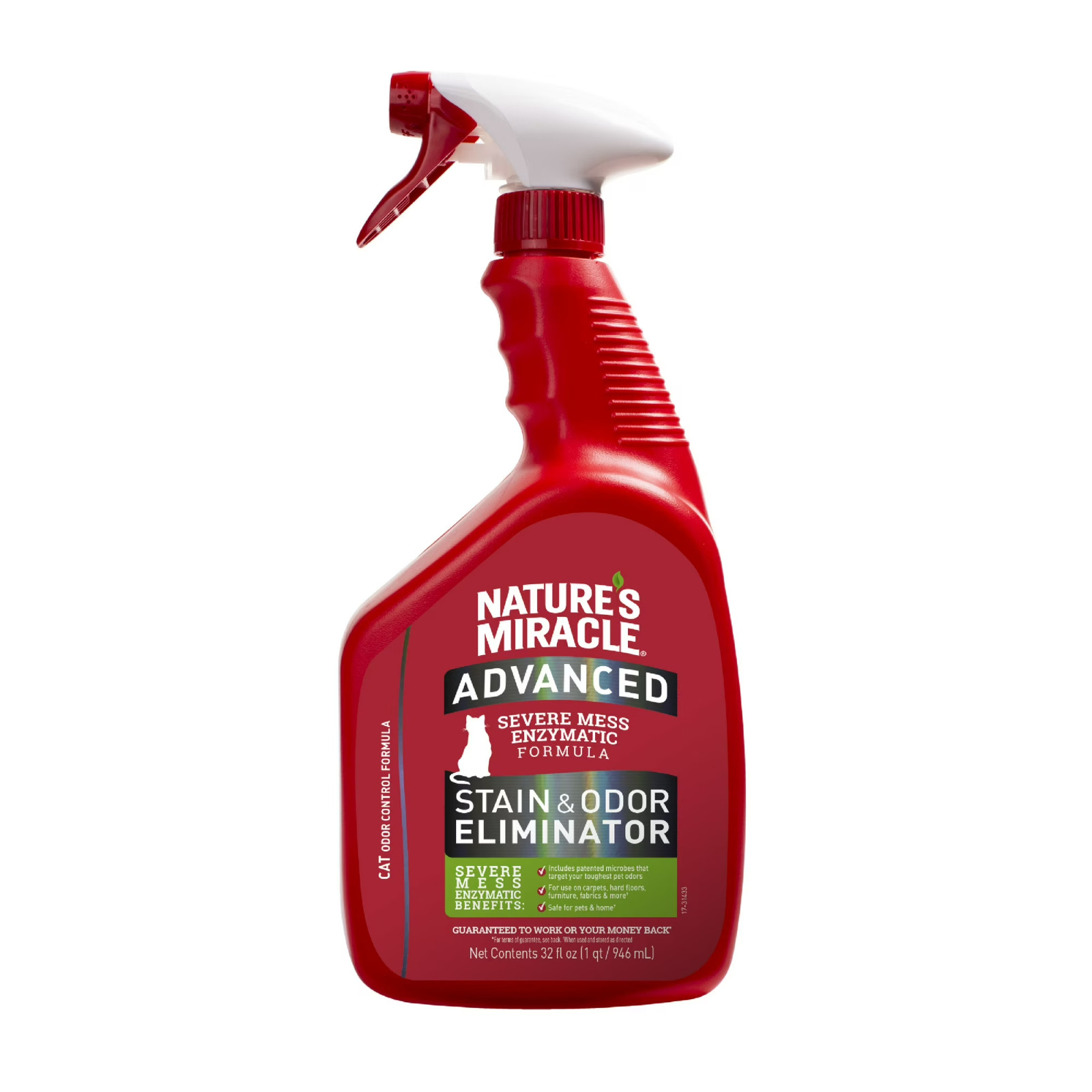 Nature's Miracle Cat Stain & Odor Eliminator Spray - Severe...