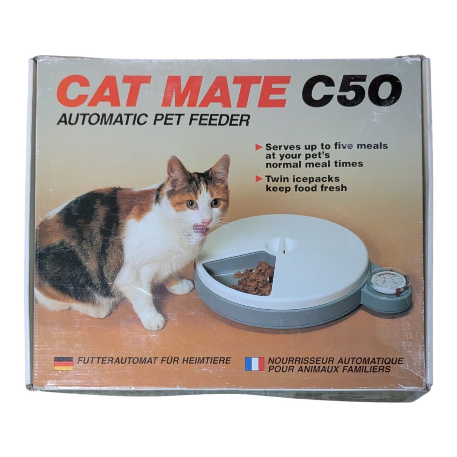 Cat Mate C50 Automatic Pet Feeder - Five Food Compartments -...