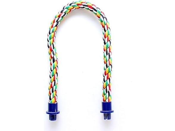 Penn Plax Bird Perch Multicolored Flexible, Small Size 5/8 I...
