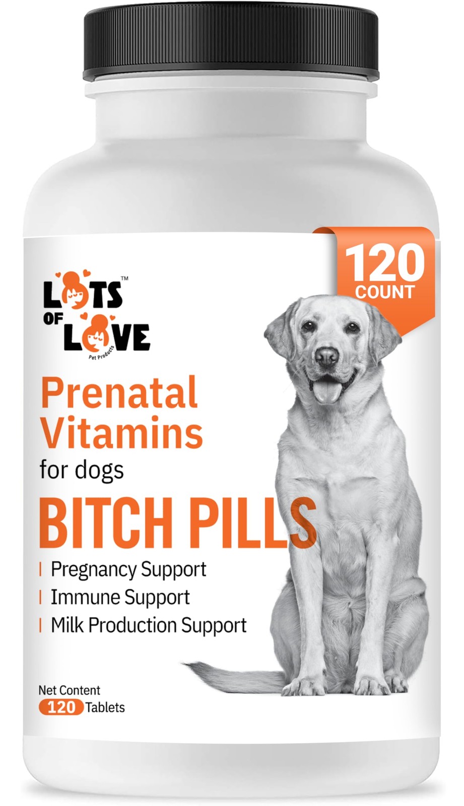 Dog Prenatal Vitamins | Bitch Pills | 120 Tablets