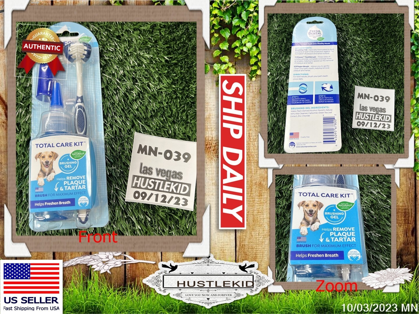Naturel Promise Dental Care Kit For Dogs & Cats Freshens Bre...