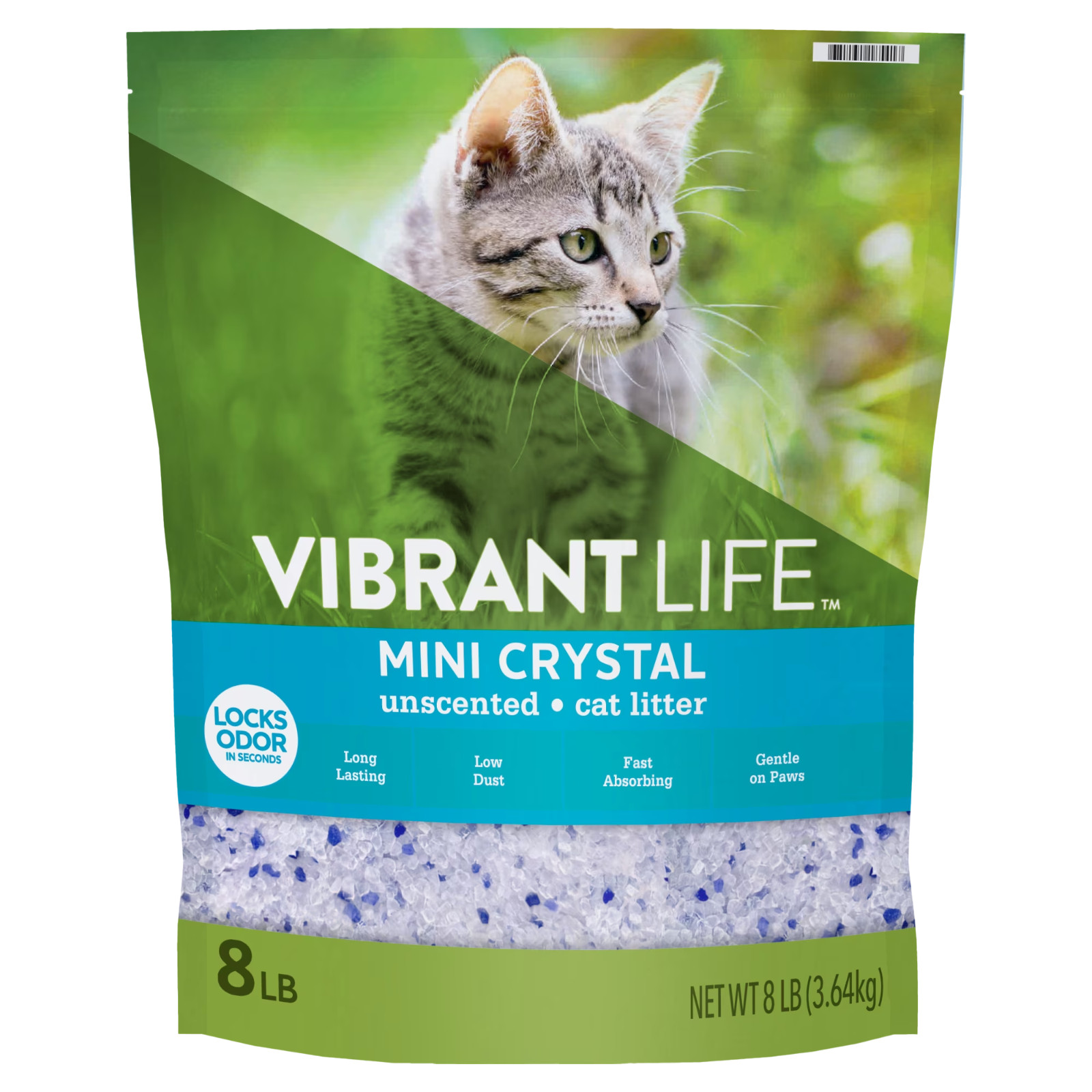 Vibrant Life Mini Crystal Cat Litter Unscented Low Dust Bag