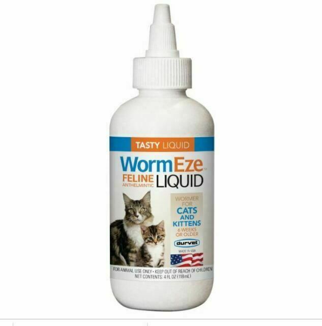 Durvet WormEze 4 oz Liquid Dewormer for Cats & Kittens