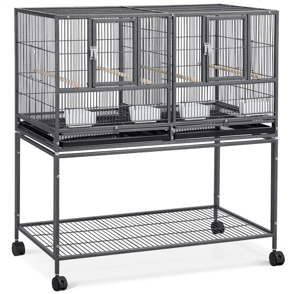 Stackable Divided Breeder Cage for Canary Cockatiel Finch