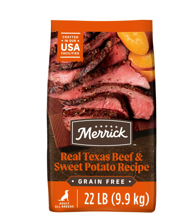 Merrick Real Texas Beef Sweet Potato Grain-Free Dog Food - 2...