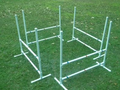 Dog Agility Equipment | Single Bar Jumps | 4 Jumps Total