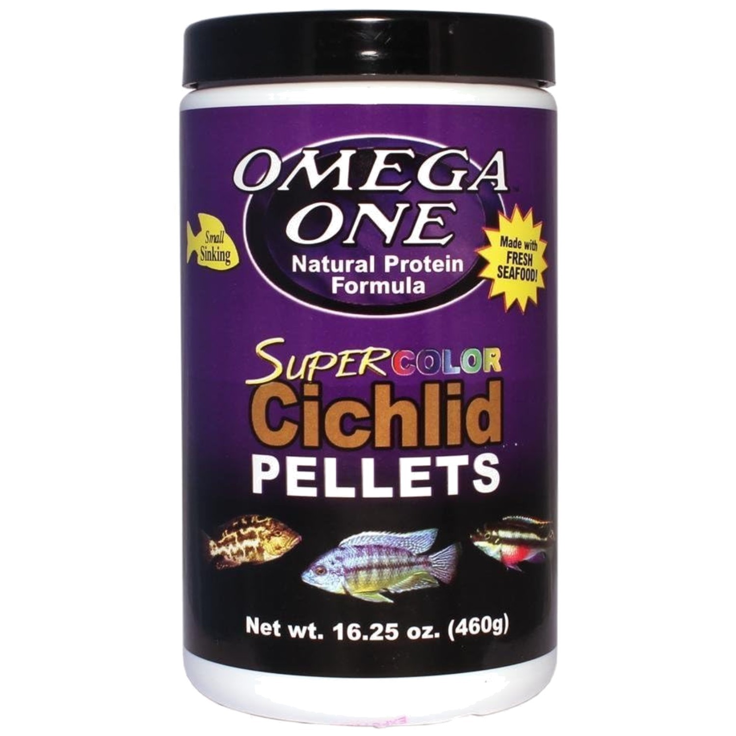 Omega One Super Color Fish Pellets - 16.25 oz