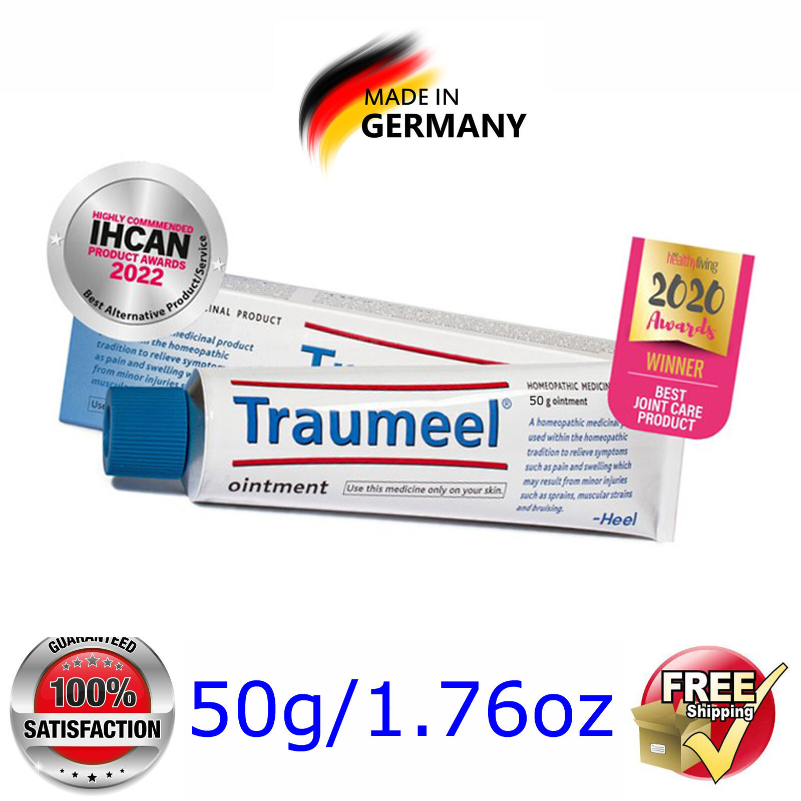 Traumeel S Anti-Inflammatory Pain Cream - 50g/1.76oz