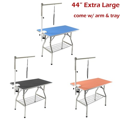 44" Large Stainless Steel Heavy Duty Pet Dog Folding Groomin...
