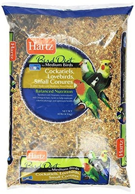 Hartz Bird Diet Food For Medium Birds, 10-Pound