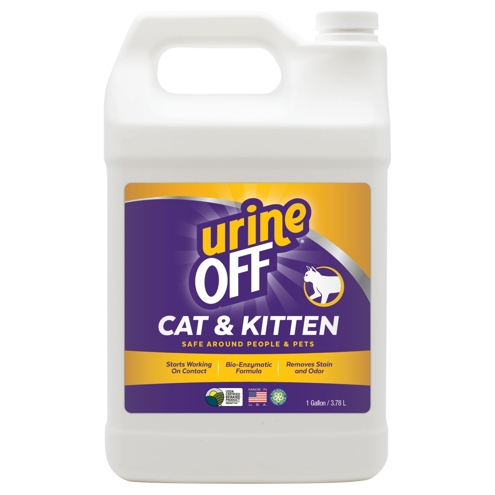 Urine Off Cat Odor And Stain Remover 1 Gallon
