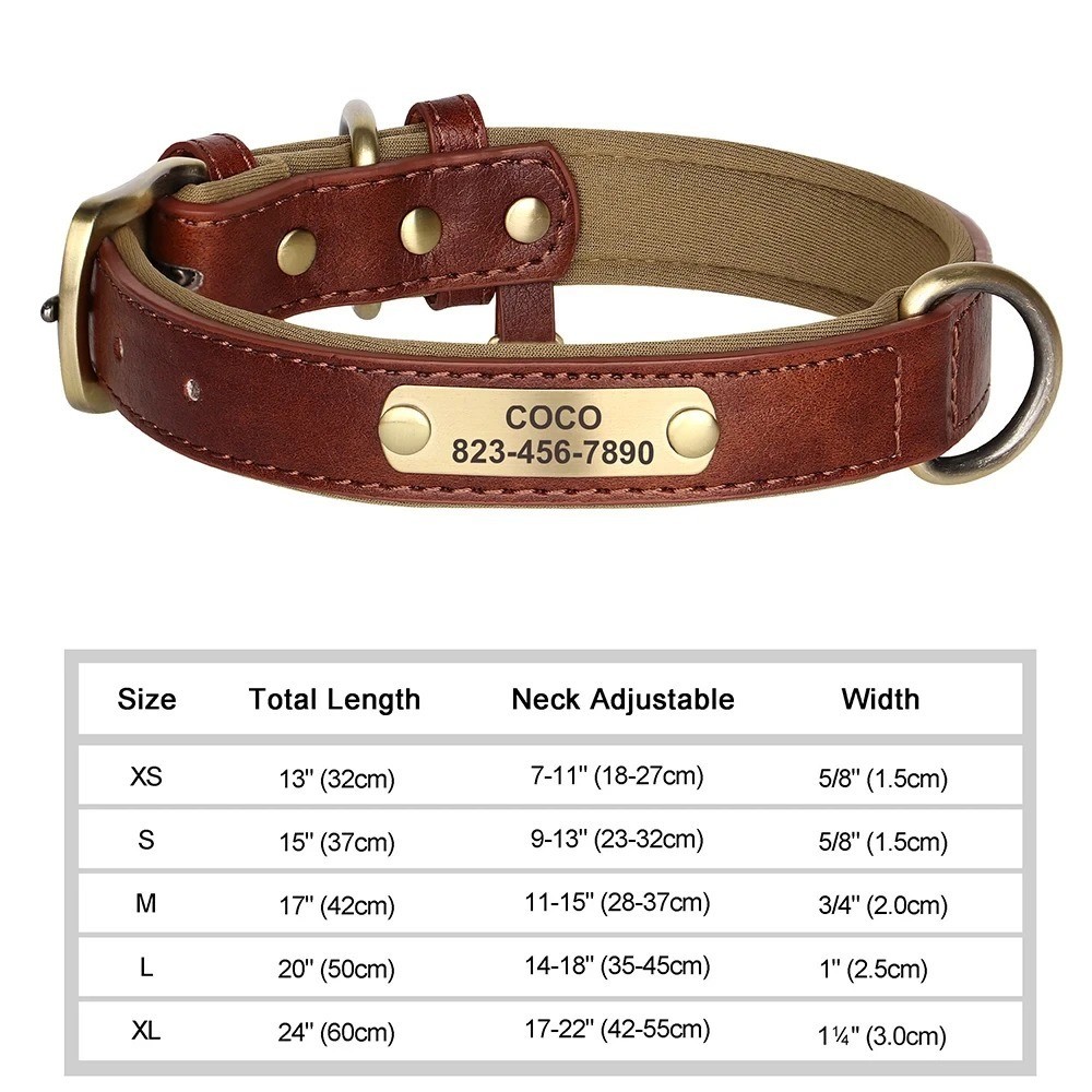 Personalized Dog Collar ID Tag - Small to Large Breeders