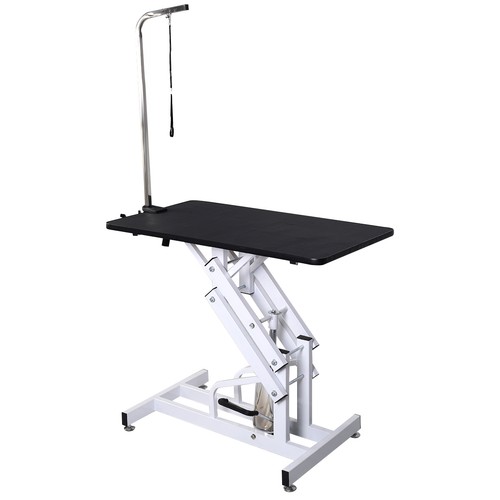 Nb Z-Lift Hydraulic Pet Dog Adjustable Grooming Table W/Arm&...