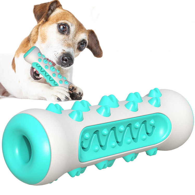 Aggressive Dog Chew Toys Teeth Cleaning Oral Toothbrush Rubb...