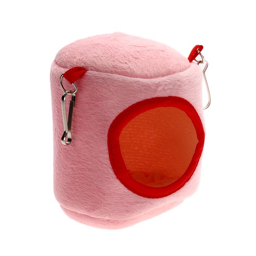 Pink Plush Hammock Hanging Bed Nest House For Rat Hamster Sq...