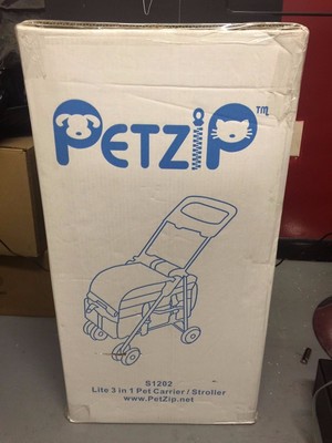 Petzip Deluxe 3 In 1 Pet Stroller - Pink