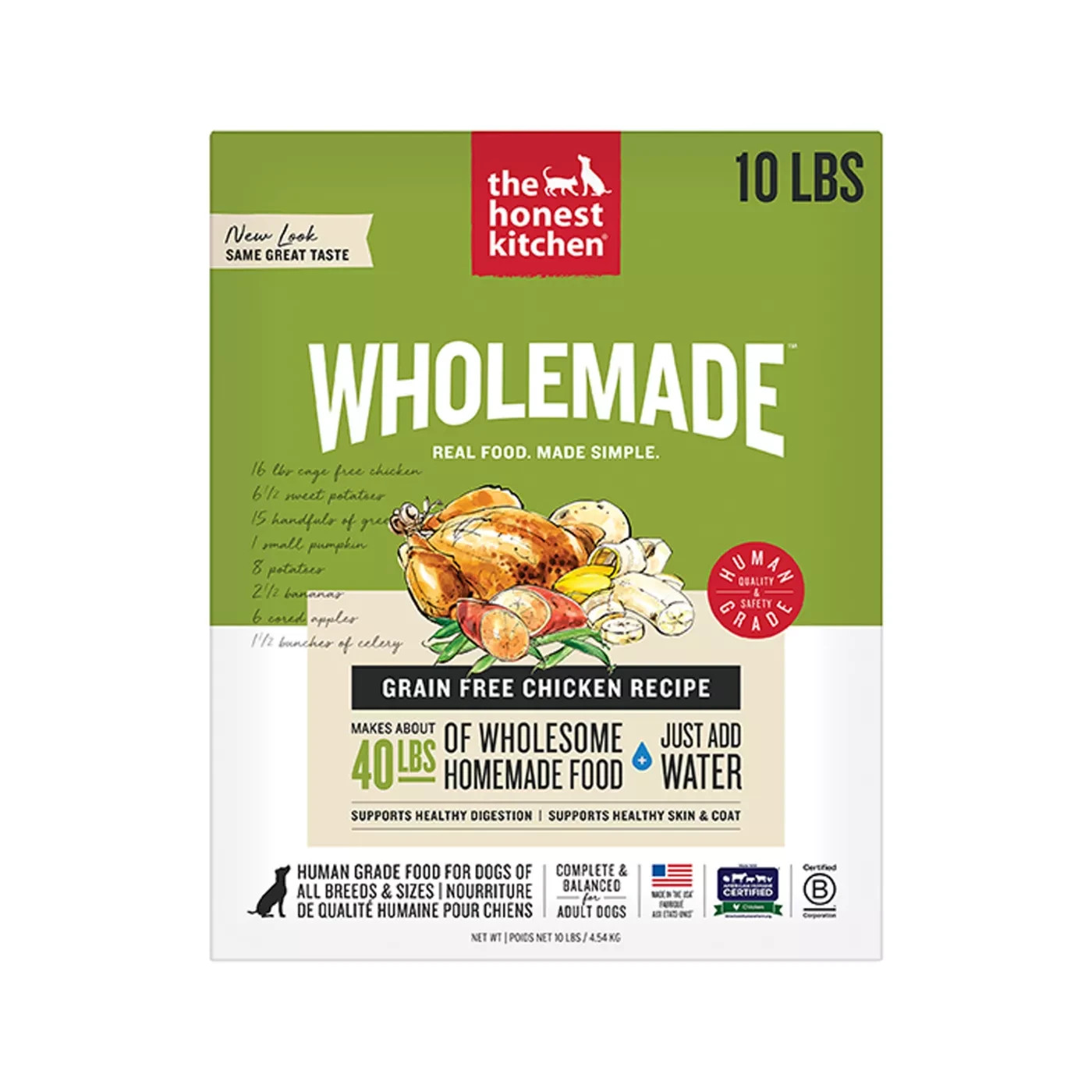 Honest Kitchen Whole Grain Free Adult Dog Food - Chicken - 1...