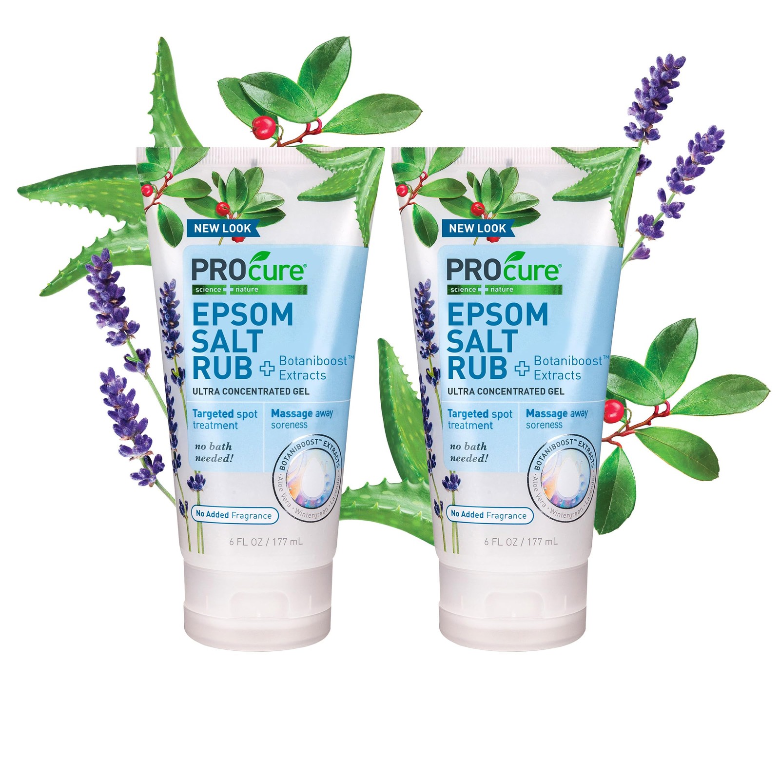 Epsom Salt Rub Gel 2-Pack for Muscle Relief and Relaxation