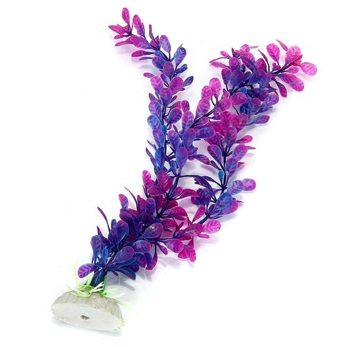 Purple Blue Artificial Water Plants For Fish Tank Aquarium D...