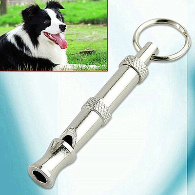 New Pet Dog Training Adjustable Whistle Sound With Keychain...