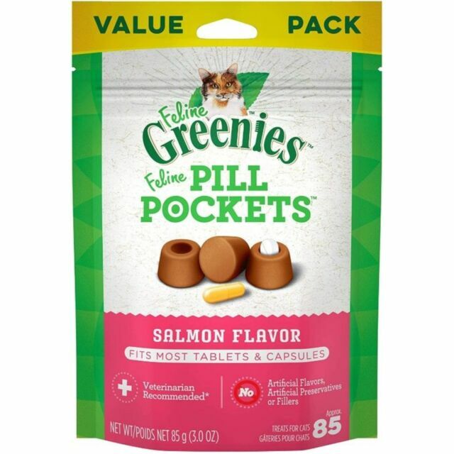 GREENIES Vet Recommended Salmon Flavor Cat Treats (1.6 Oz)