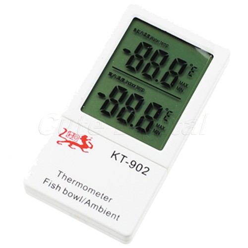 Lcd Digital Fish Tank Marine Aquarium Indoor Water Temperatu...