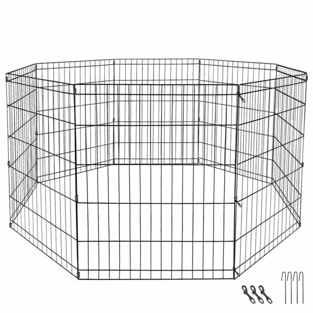 Segawe 24" Foldable Dog Playpen (8 Panels) Indoor/Outdoor