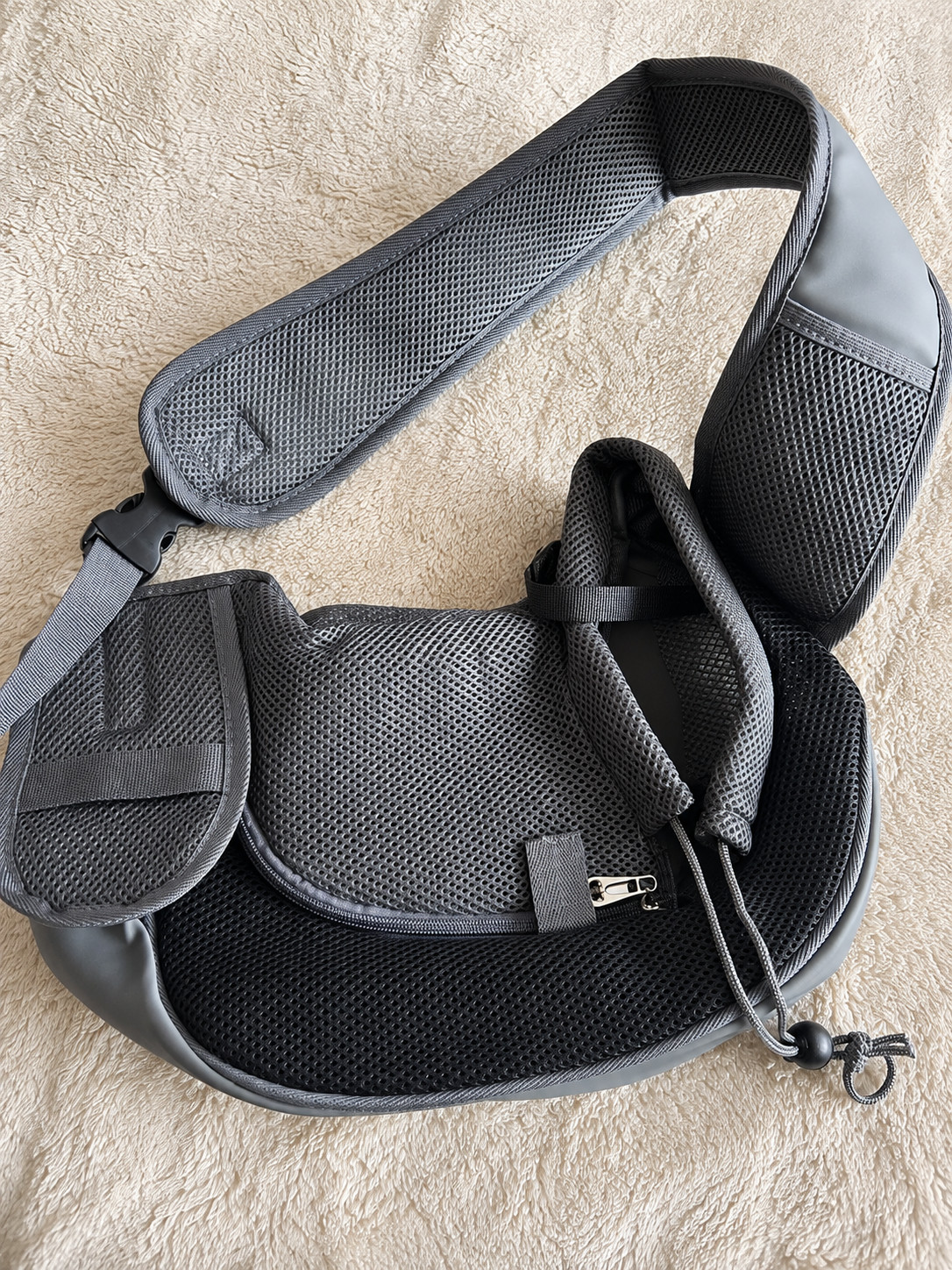 Pet Puppy Dog Mesh Sling Carrier Backpack Travel Tote