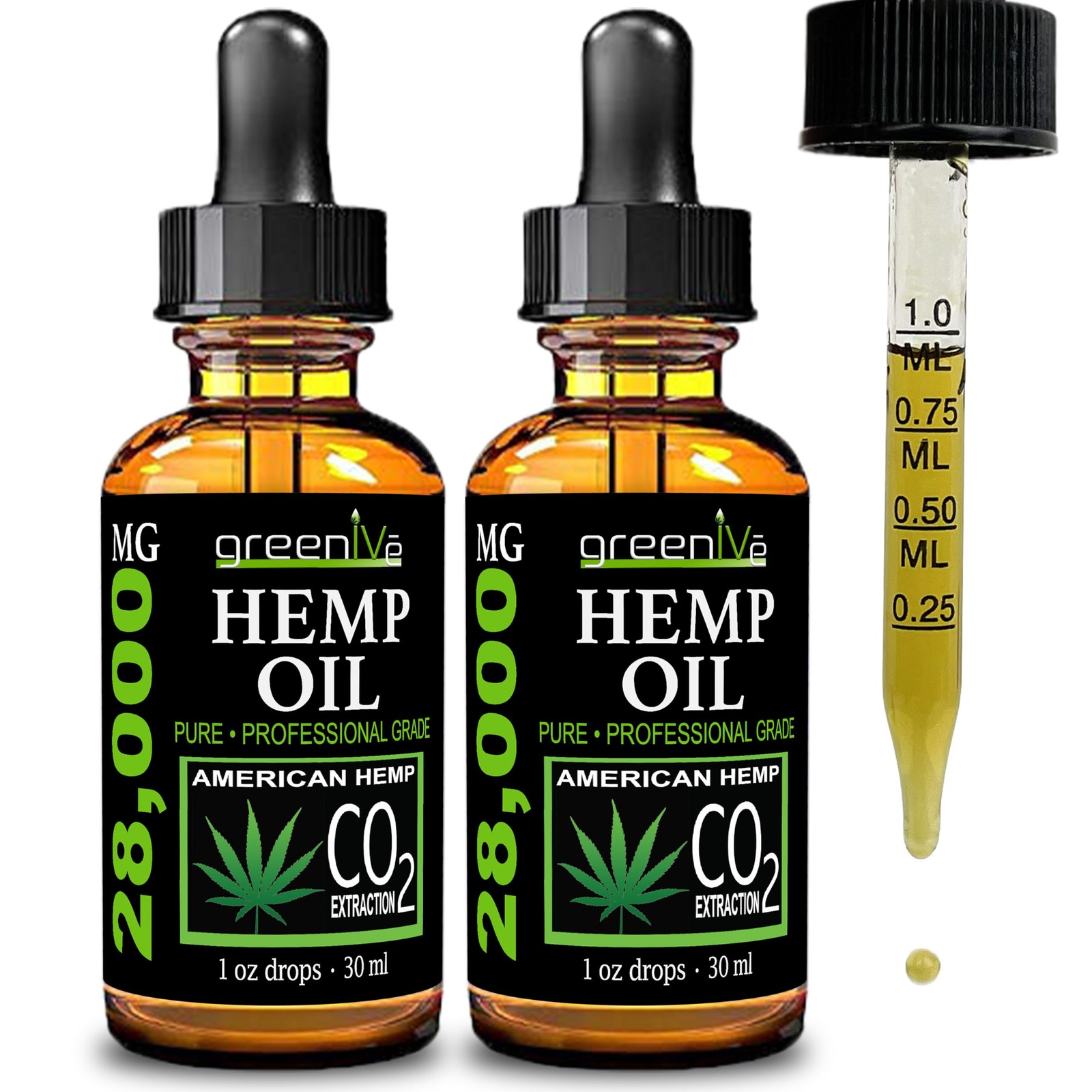Best Hemp Oil Drops for Pain & Stress Relief - PURE ORGANIC...