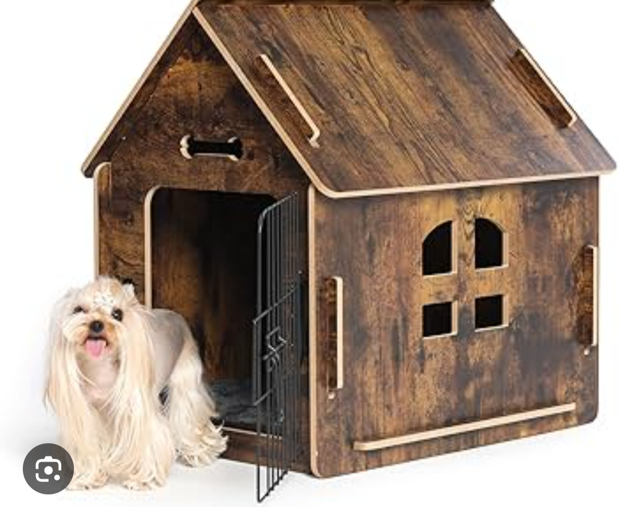Cute Indoor Dog House - Puzzle Assembly Design, Lay Flat Fit
